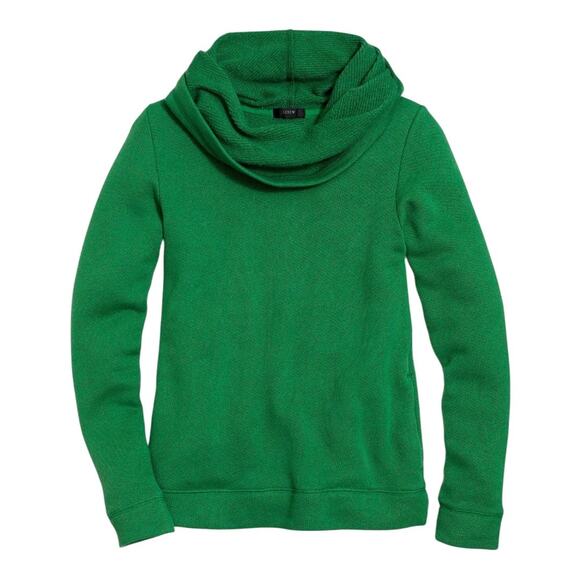 J. Crew Tops - J. Crew Funnelneck Sweatshirt Medium Green